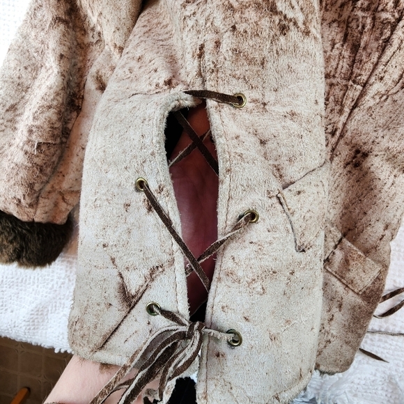 Vintage Jo-O-Kay 1970s Weastern Leather Jacket Size 8 - Picture 6 of 16